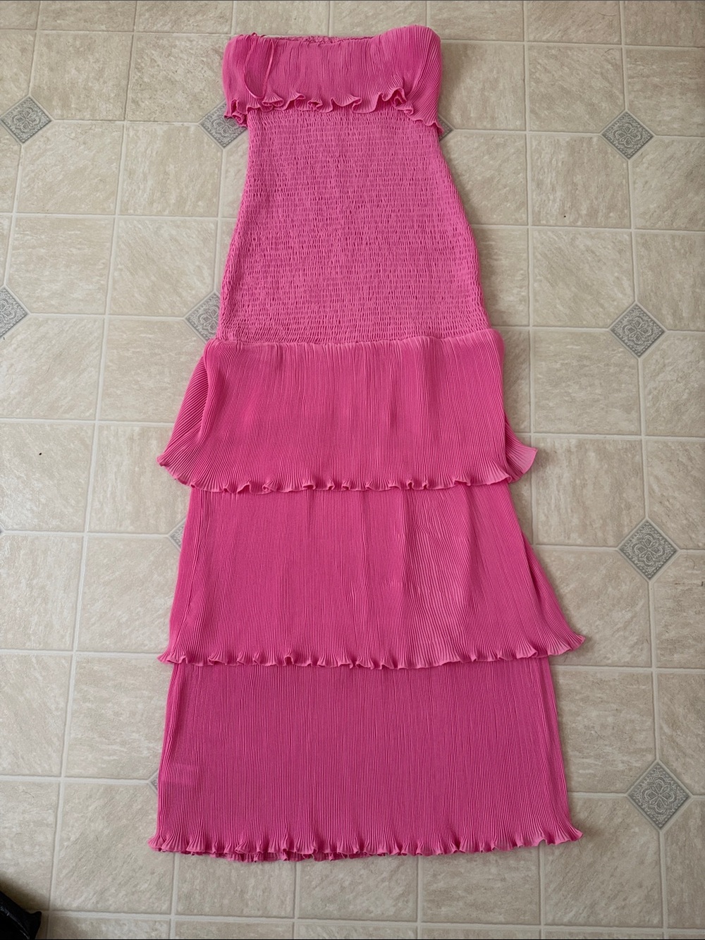 Pink Ruffle Dress - Picture 1 of 3